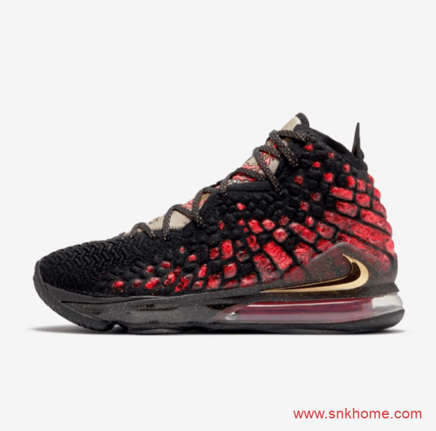 周杰伦同款球鞋 Nike LeBron 17 “Courage” 詹姆斯十七代中国风篮球鞋发售价格 货号:CD5054-001