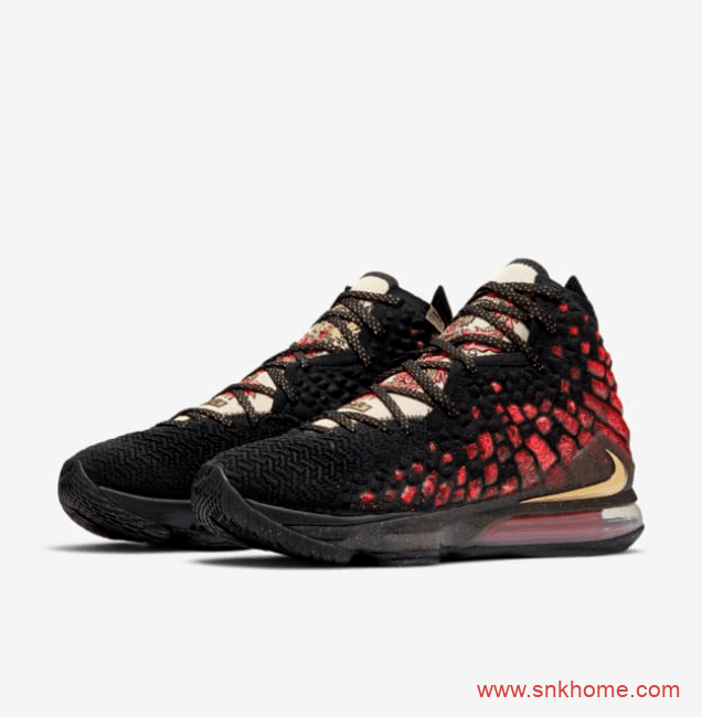 周杰伦同款球鞋 Nike LeBron 17 “Courage” 詹姆斯十七代中国风篮球鞋发售价格 货号:CD5054-001