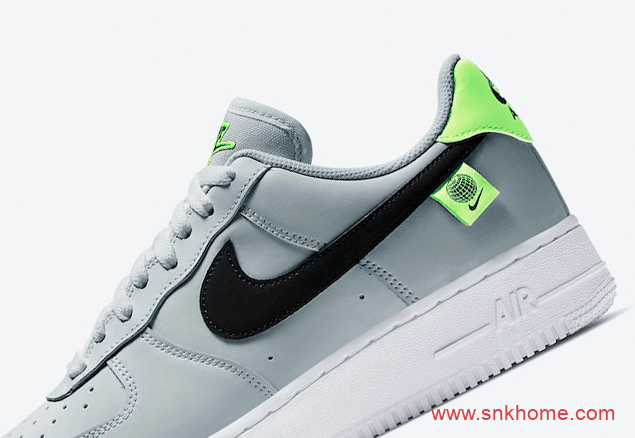 低帮空军灰绿配色 Nike Air Force 1 Low “Worldwide” 清爽夏天空军灰绿官图曝光 货号:CK7648-002