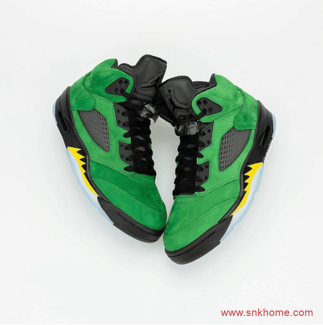 俄勒冈 AJ5 Air Jordan 5 “Oregon” 绿色麂皮AJ5球鞋发售日期 货号:CK6631-307