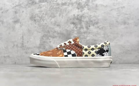 万斯腰果花棋盘格菊花老虎复古原色 VANS Era系列帆布鞋 官方货号:VN0A4U391IO