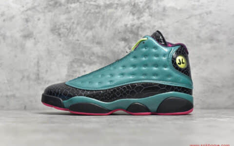 莆田纯原版本AJ13豹眼深绿黑真碳球鞋 Air Jordan 13 “Doernbecher”慈善款 货号：836405-305