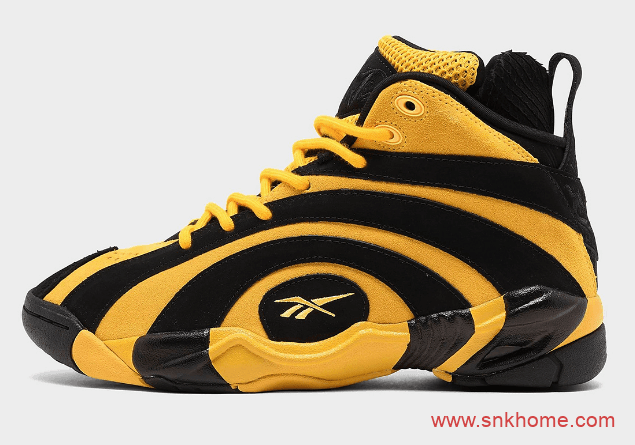 奥尼尔年轮球鞋李小龙配色 Reebok Shaqnosis “Shaq Fu” 锐步黑黄实战篮球鞋发售日期 货号:FX3343