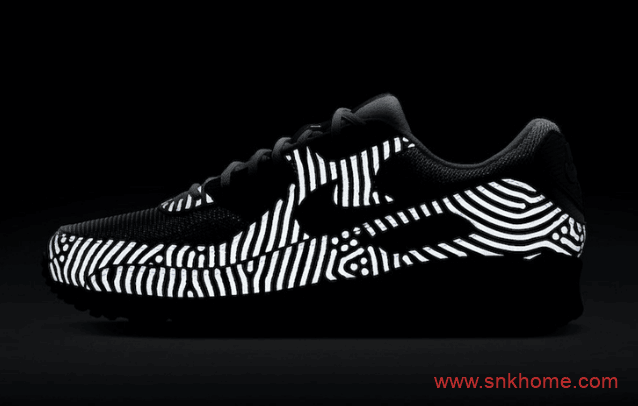 全新配色Nike Air Max 90 “Euro Tour” 耐克MAX90反光斑马纹太好看 货号:CT1028-100