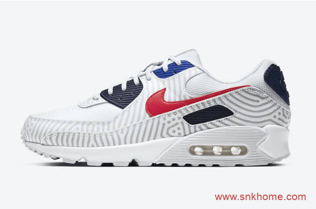 全新配色Nike Air Max 90 “Euro Tour” 耐克MAX90反光斑马纹太好看 货号:CT1028-100