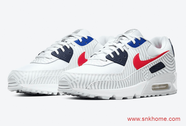 全新配色Nike Air Max 90 “Euro Tour” 耐克MAX90反光斑马纹太好看 货号:CT1028-100