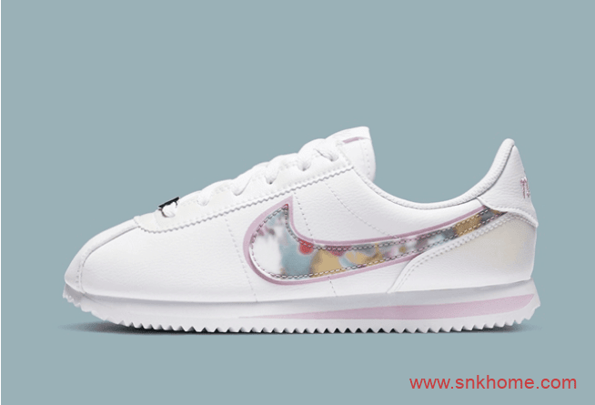 少女粉跑鞋 Nike Cortez SE 耐克阿甘鞋全新白粉配色 货号:CN8145-100