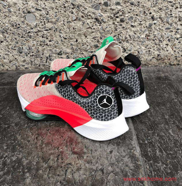 耐克乔丹前掌气垫缓震 Jordan Air Zoom Renegade 乔丹训练鞋跑鞋白红新配色 货号:CJ5383-002