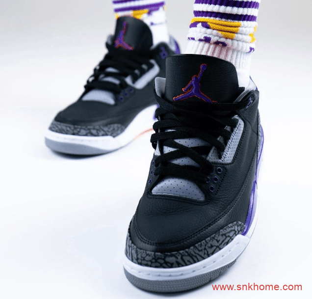 AJ3实战篮球鞋 Air Jordan 3 “Court Purple” AJ3黑紫为何取消发售 货号:CT8532-050