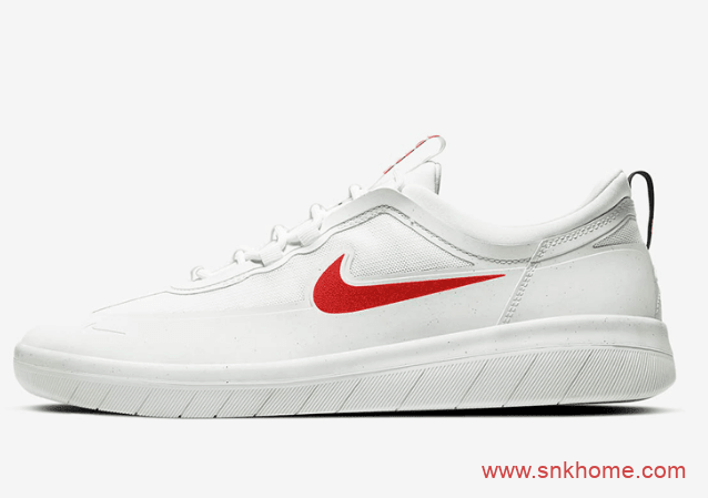耐克SB低帮板鞋 耐克小白鞋 Nike SB Nyjah Free 2经典板鞋鸳鸯配色发售日期 货号:BV2078-105