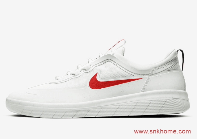 耐克SB低帮板鞋 耐克小白鞋 Nike SB Nyjah Free 2经典板鞋鸳鸯配色发售日期 货号:BV2078-105