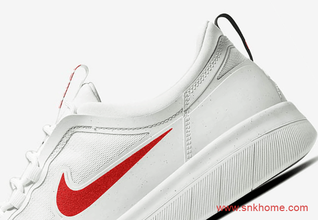 耐克SB低帮板鞋 耐克小白鞋 Nike SB Nyjah Free 2经典板鞋鸳鸯配色发售日期 货号:BV2078-105