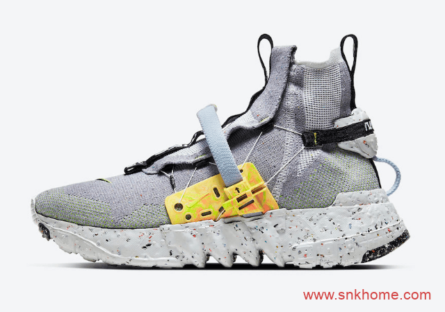 耐克环保主题灰色跑鞋第二波配色 Space Hippie 01 “Volt” 酷似耐克火星鞋3.0 货号:CQ3986-002