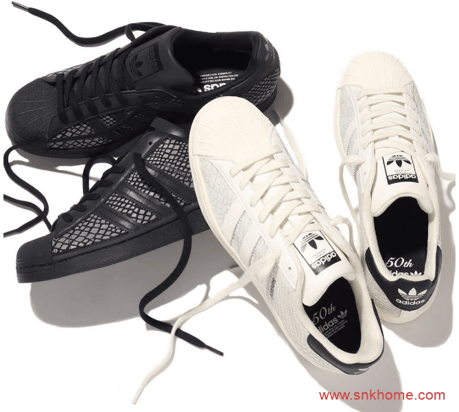 adidas Originals SUPERSTAR "G-SNK" 阿迪达斯贝壳头五十周年纪念蛇纹板鞋 货号:FY5253