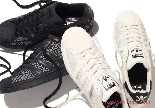 adidas Originals SUPERSTAR "G-SNK" 阿迪达斯贝壳头五十周年纪念蛇纹板鞋 货号:FY5253