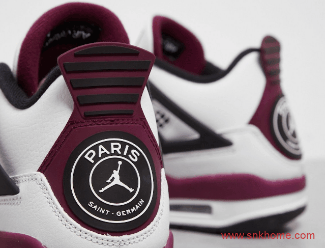 AJ4白紫联名款配色 PSG x Air Jordan 4 大巴黎发售日期 货号:CZ5624-100