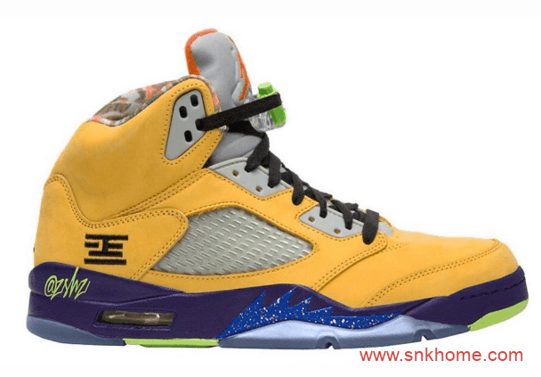 AJ5红黄鸳鸯鞋 Air Jordan 5 “What The” AJ5元年配色复刻 货号:CZ5725-700