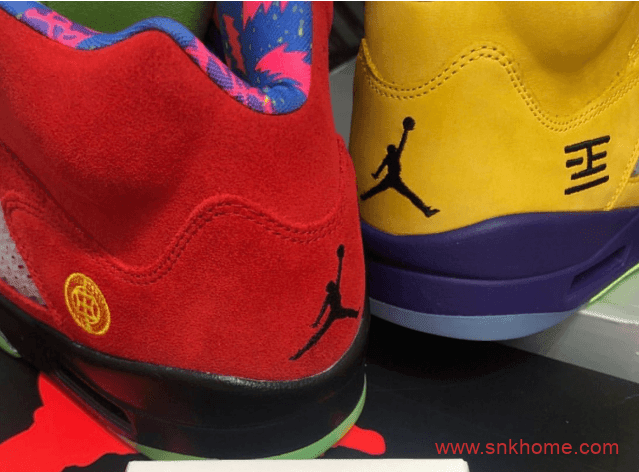 AJ5红黄鸳鸯鞋 Air Jordan 5 “What The” AJ5元年配色复刻 货号:CZ5725-700