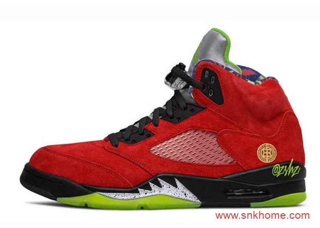 AJ5红黄鸳鸯鞋 Air Jordan 5 “What The” AJ5元年配色复刻 货号:CZ5725-700