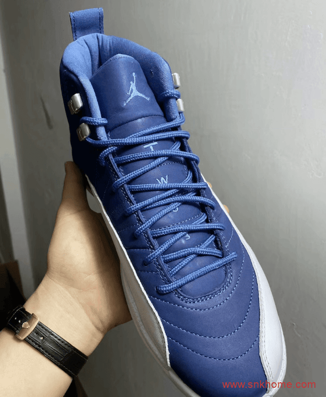 AJ12水洗蓝实战篮球鞋实物图 Air Jordan 12 “Indigo”下周发售 货号:130690-404