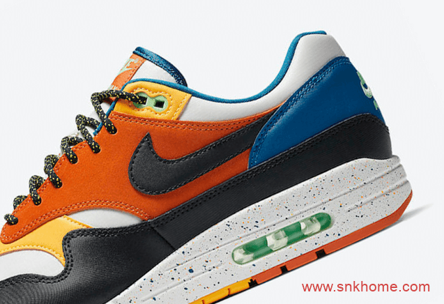 耐克MAX1多色拼接泼墨中底 Nike Air Max 1官图释出发售日期 货号:CZ8140-001