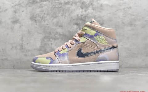 AJ中帮银粉云朵女款配色 Air Jordan 1 Mid SE“P(Her )spective' 货号：CW6008-600