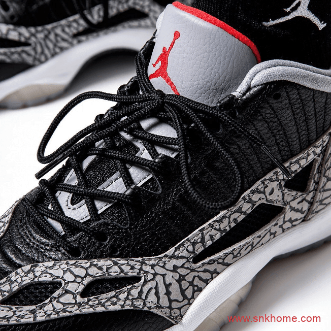 AJ11爆裂纹材质 Air Jordan 11 Low IE “Black Cement” AJ11黑水泥新款发售日期 货号:919712-006