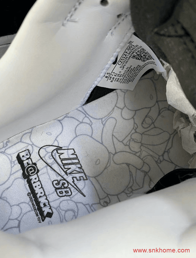耐克Dunk积木熊联名款 Medicom Toy x Nike Dunk SB Low “BE@RBRICK” 耐克Dunk黑色马毛发售日期 货号:CZ5127-001
