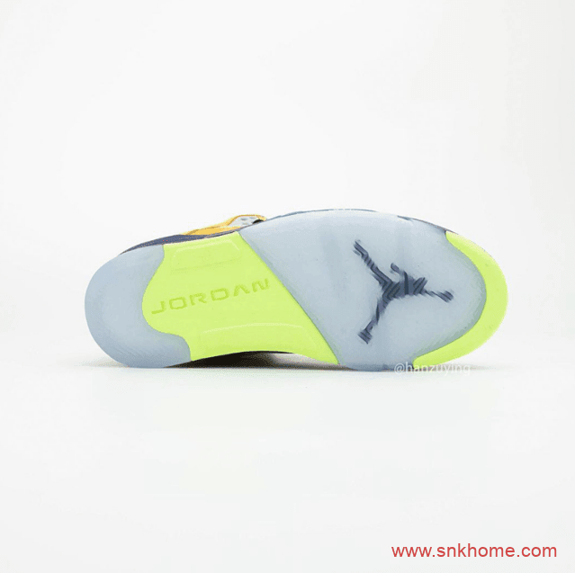 AJ5融合8双人齐配色 Air Jordan 5 “What The” AJ5红黄鸳鸯鞋发售日期 货号:CZ5725-700