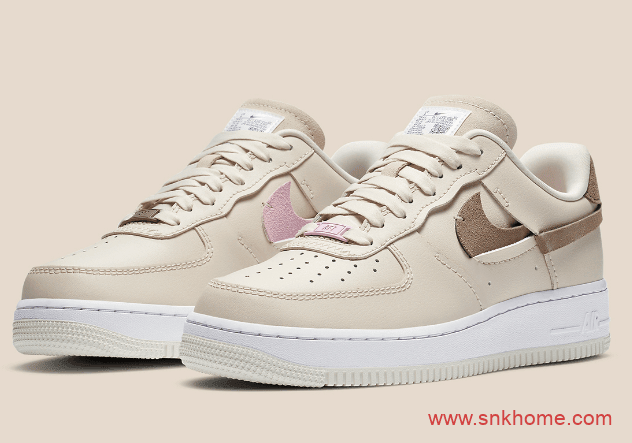 Nike Air Force 1 Low Vandalized “Light Orewood Brown”耐克空军奶茶色断钩解构鞋 货号:DC1425-100