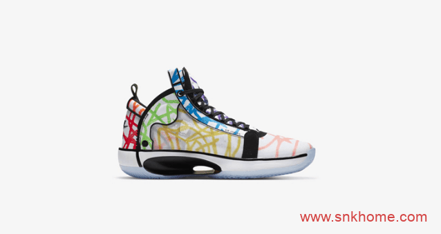 Air Jordan 34 Zion PE 锡安AJ34涂鸦PE官网已经上架 货号:DA1897-100