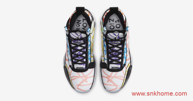 Air Jordan 34 Zion PE 锡安AJ34涂鸦PE官网已经上架 货号:DA1897-100