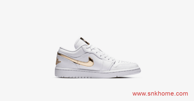 Air Jordan 1 Low “Metallic Gold” AJ1白金低帮发售日期 货号:CZ4776-100