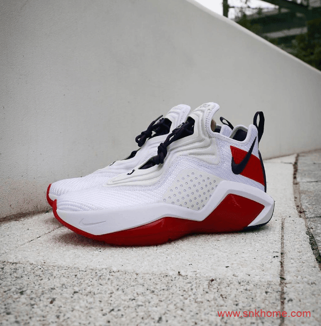 NIKELeBron Soldier 14 Hare 詹姆斯白红球鞋兔八哥配色 USA 美国队配色官图释出 货号:CK6047-001