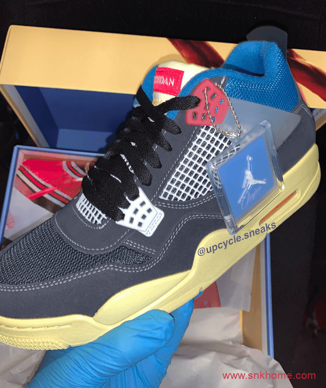 Union x Air Jordan 4 最新AJ4Union联名款真身曝光 也有发售日期 货号:DC9533-001/DC9533-800