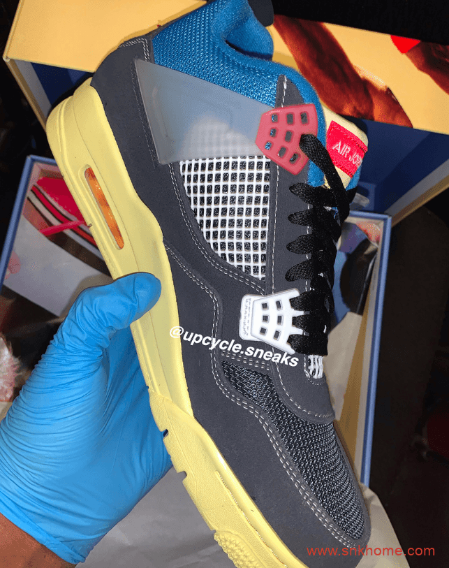 Union x Air Jordan 4 最新AJ4Union联名款真身曝光 也有发售日期 货号:DC9533-001/DC9533-800