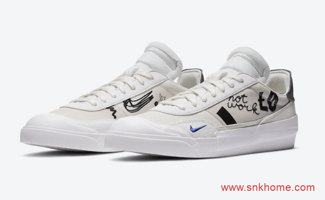 耐克涂鸦板鞋Nike Drop Type LX 耐克手绘漫画原色全新配色发售日期 货号：CJ5642-100