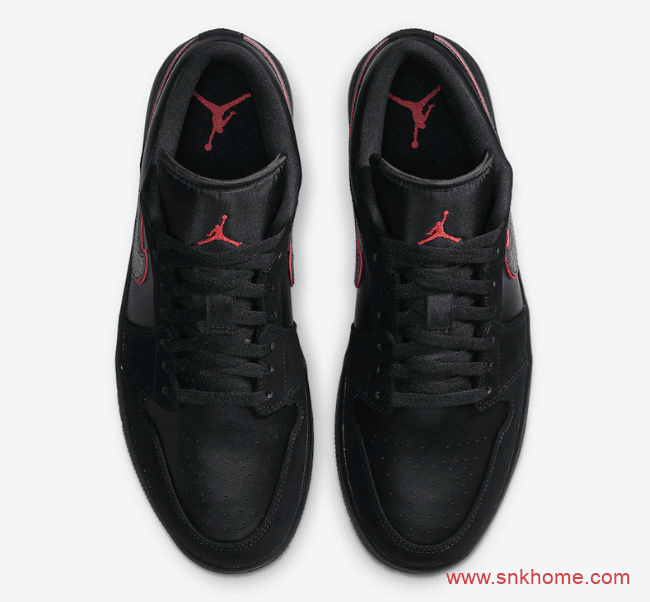 AJ1黑武士低帮 Air Jordan 1 Low “Red Orbit” AJ1低帮黑红全新配色发售信息 货号:CK3022-006