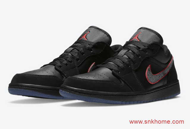 AJ1黑武士低帮 Air Jordan 1 Low “Red Orbit” AJ1低帮黑红全新配色发售信息 货号:CK3022-006