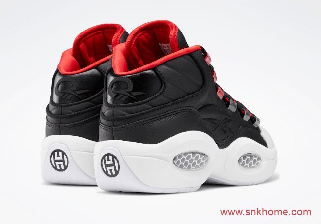 Reebok Question Mid Iverson x Harden “OG Meets OG” 阿迪达斯锐步联名艾弗森黑红白球鞋 货号:FZ1365