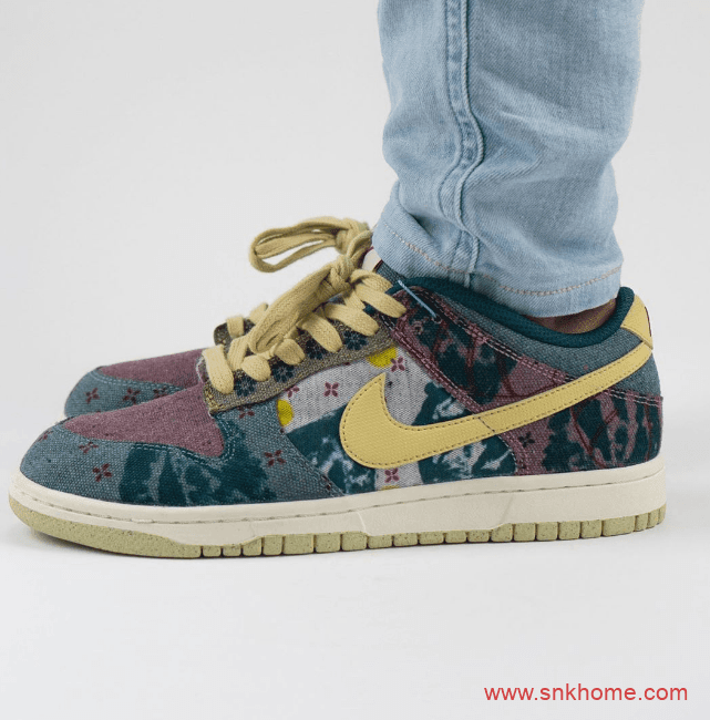 耐克Dunk环保主题低帮板鞋 Nike Dunk Low SP “Lemon Wash”扎染水洗单宁布料发售日期 货号:CZ9747-900