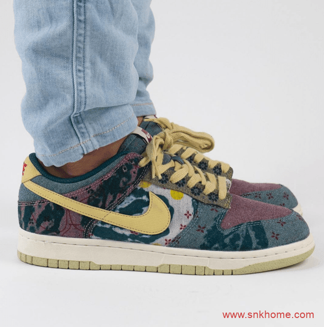耐克Dunk环保主题低帮板鞋 Nike Dunk Low SP “Lemon Wash”扎染水洗单宁布料发售日期 货号:CZ9747-900