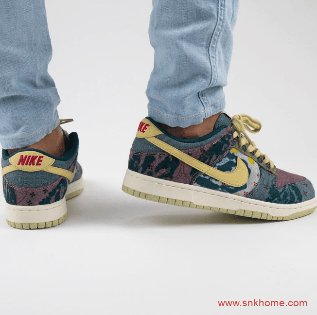 耐克Dunk环保主题低帮板鞋 Nike Dunk Low SP “Lemon Wash”扎染水洗单宁布料发售日期 货号:CZ9747-900