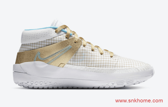 耐克杜兰特球鞋 Nike KD 13 “EYBL” 杜兰特球鞋KD13白金奢华配色发售日期 货号:DA0895-102