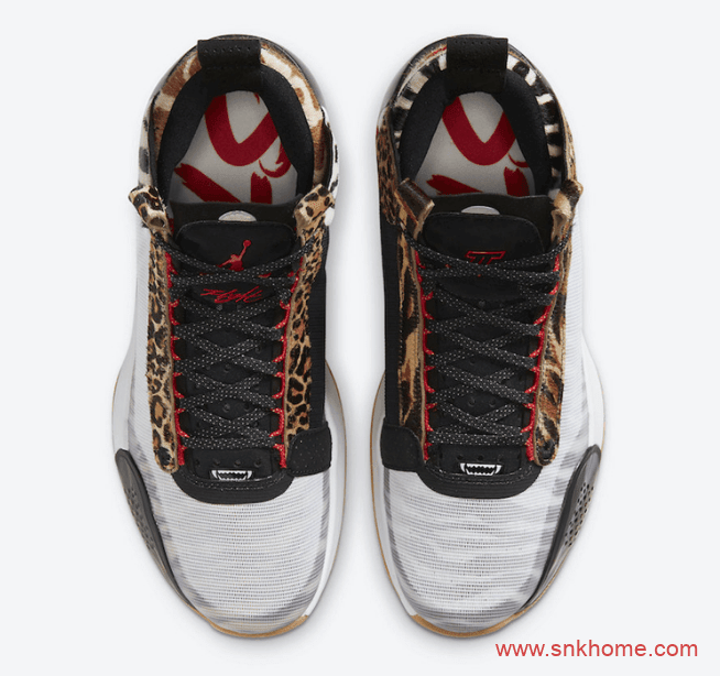 AJ34塔图姆专属PE配色 Air Jordan XXXIV Tatum PE AJ34豹纹实战球鞋发售价格 货号:DA1900-900