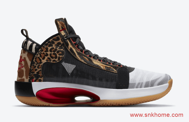 AJ34塔图姆专属PE配色 Air Jordan XXXIV Tatum PE AJ34豹纹实战球鞋发售价格 货号:DA1900-900