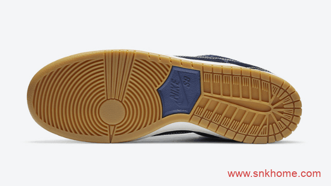 耐克Dunk单宁翻毛皮车线LOGO Nike SB Dunk Low PRM “Sashiko”规格太高发售日期 货号:CV0316-400