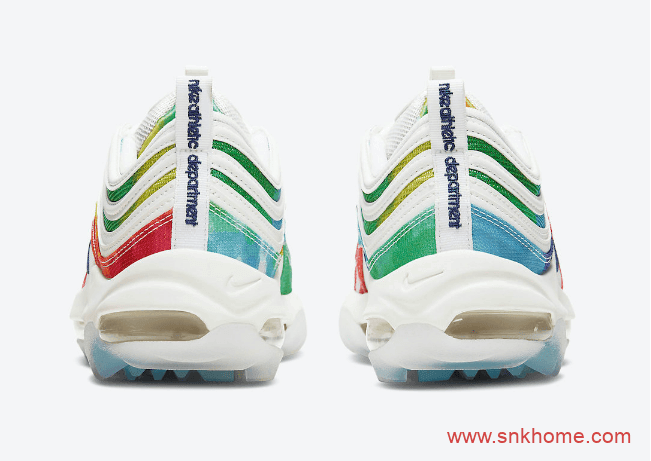 耐克MAX97扎染配色 Nike Air Max 97 Golf “Tie Dye” 耐克子弹头彩色扎染发售日期 货号:CK1219-100