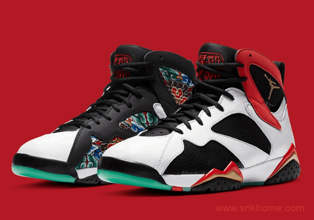 AJ7中国限定 Air Jordan 7 GC “China” AJ7鸳鸯球鞋细节太美 货号:CW2805-160