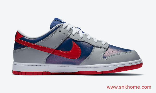 耐克Dunk日本限定 Nike Dunk Low “Samba” Dunk灰蓝红低帮发售日期 货号:CZ2667-400